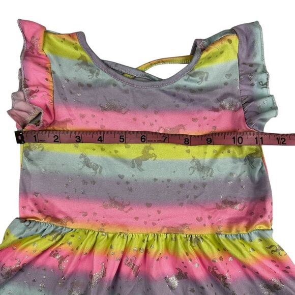 Freestyle Revolution Girls Sz 5 Unicorn Multicolor Pink Blue Sleeveless Dress - Picture 5 of 7